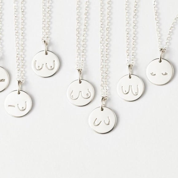 Urban Outfitters Jewelry - “Breast Friends” Body Beauty Feminist Necklace